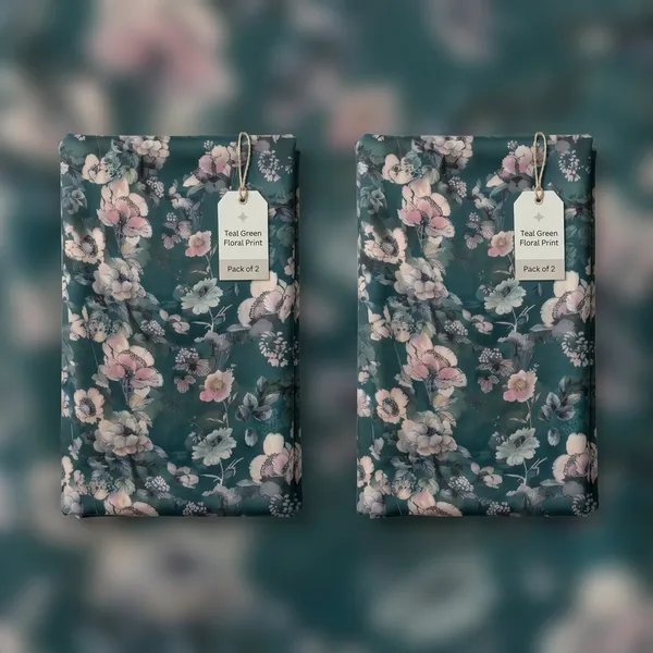 Teal_Green_Bsy_Floral_Print_(Polyster)_Unstitched_Fabrics_Women_-_Pack_of_2
