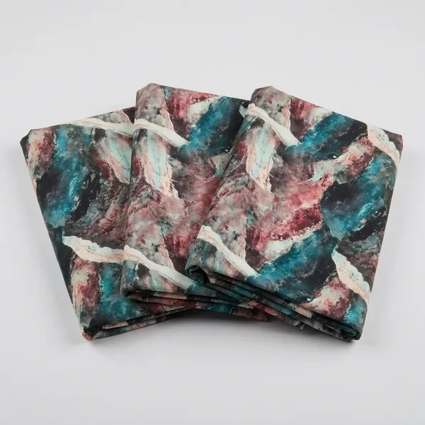 Multicolor_(Teal,_Pink,_Cream,_Black)_Micro_Crepe_Floral_Print_Unstitched_Fabrics_Women_-_Pack_of_3
