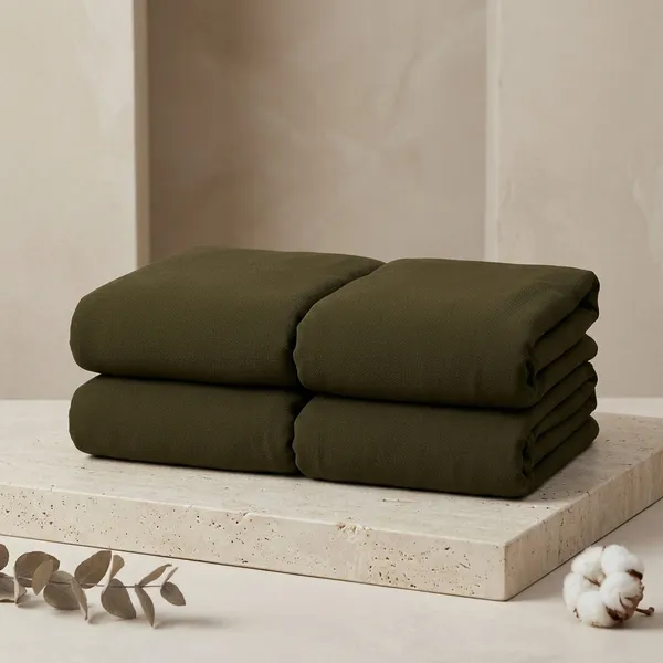 Olive_Green_Micro_Crepe_Unstitched_Fabrics_Women_-_Pack_of_4