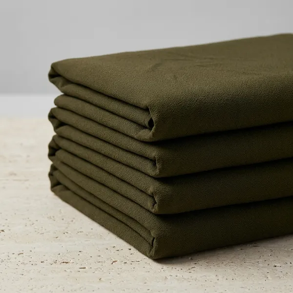 Olive_Green_Micro_Crepe_Unstitched_Fabrics_Women_-_Pack_of_4