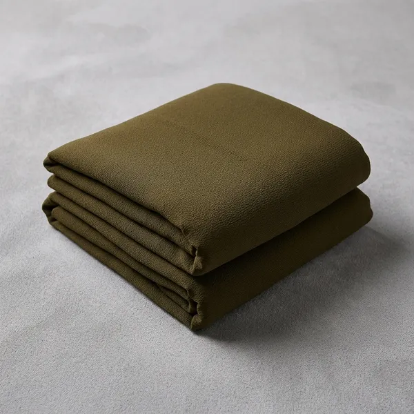 Olive_Green_Micro_Crepe_Unstitched_Fabric_For_Women_-_Pack_of_4