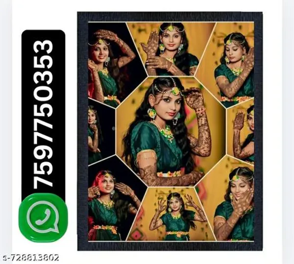 Multicolor_Wood_Custom_9_Photo_Collage_Wall_Hanging_Photo_Frame
