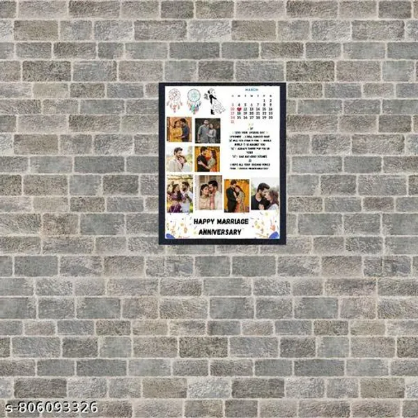 Multicolor_Wood_Anniversary_Designer_Wall_Hanging_Photo_Frame