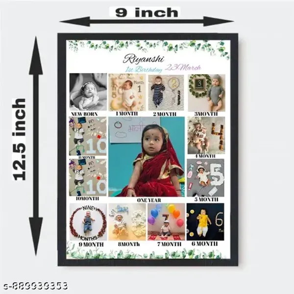Multicolor_Wood_Baby_First_Birthday_13_Photo_Collage_Wall_Hanging_Photo_Frame