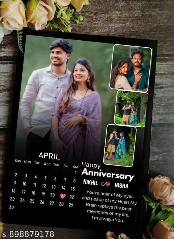 Multicolor_Wood_Anniversary_4_Photo_Personalized_Wall_Hanging_Photo_Frame