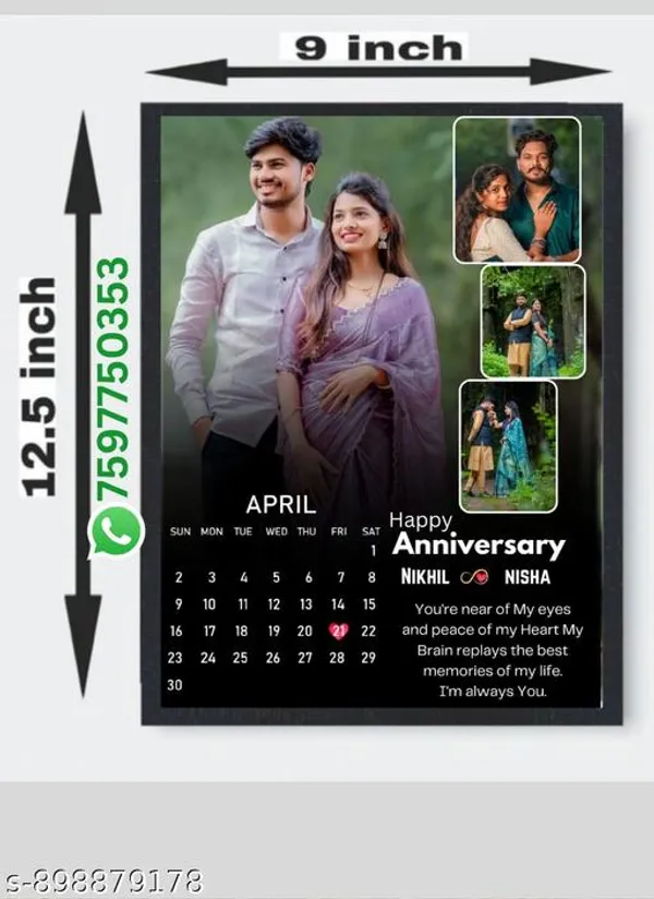 Multicolor_Wood_Anniversary_4_Photo_Personalized_Wall_Hanging_Photo_Frame