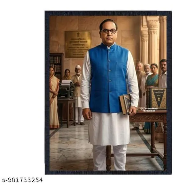 Multicolor_Wood_Inspirational_Dr_B_R_Ambedkar_Portrait_Wall_Hanging_Photo_Frame
