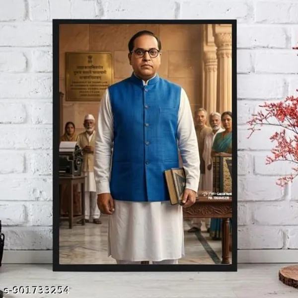 Multicolor_Wood_Inspirational_Dr_B_R_Ambedkar_Portrait_Wall_Hanging_Photo_Frame