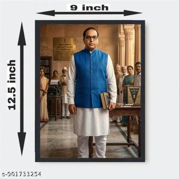 Multicolor_Wood_Inspirational_Dr_B_R_Ambedkar_Portrait_Wall_Hanging_Photo_Frame