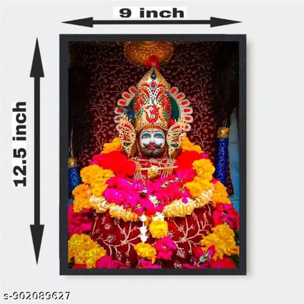 Multicolor_Wood_Khatu_Shyam_Ji_Devotional_Wall_Hanging_Photo_Frame