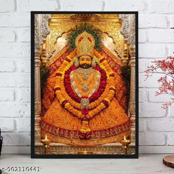 Multicolor_Wood_Spiritual_Khatu_Shyam_Ji_Religious_Wall_Hanging_Photo_Frame