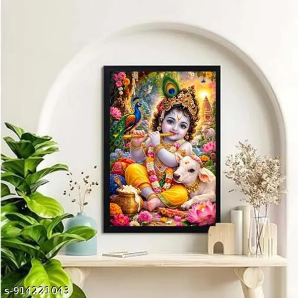 Multicolor_Wood_Spiritual_Bal_Krishna_Laddu_Gopal_Wall_Hanging_Photo_Frame