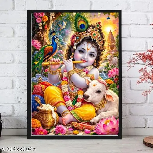 Multicolor_Wood_Spiritual_Bal_Krishna_Laddu_Gopal_Wall_Hanging_Photo_Frame