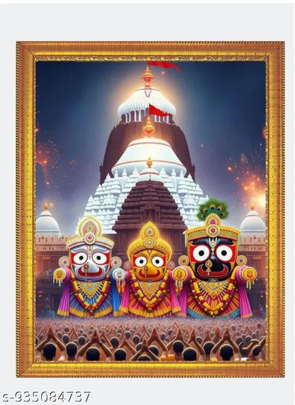 Multicolor_Wood_Gold_Jagannath_Devotional_Wall_Hanging_Photo_Frame