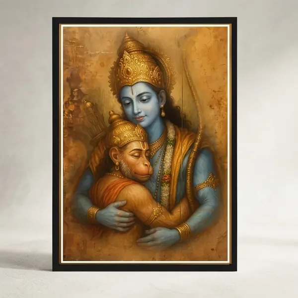 Multicolor_Wood_Ram_Hanuman_Blessing_Religious_Wall_Hanging_Photo_Frame