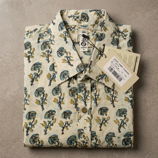 Cream_Cotton_Paisley_Print_Half_Sleeve_Shirt_For_Men