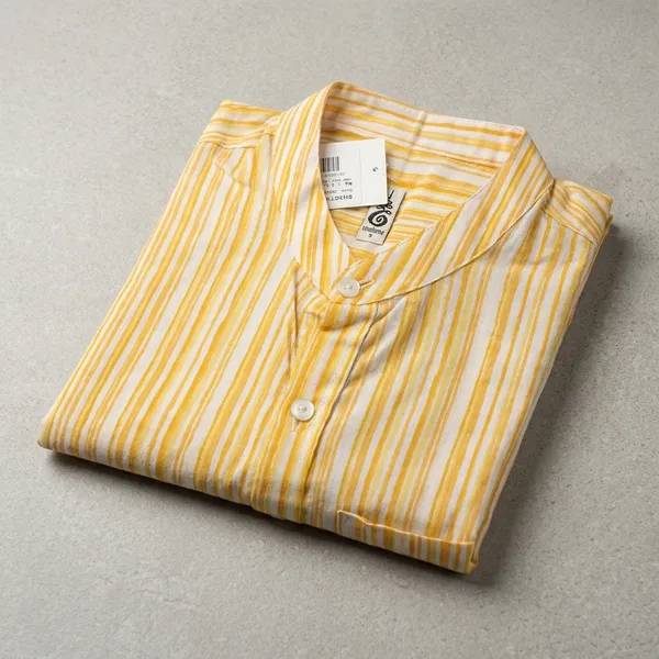 Yellow_And_White_Cotton_Striped_Regular_Fit_Shirt_For_Men