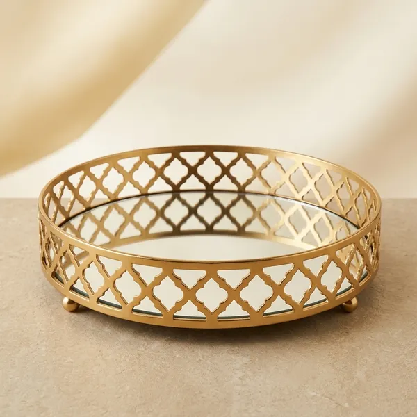 Aluminium_Glass_Round_Tray_Gold