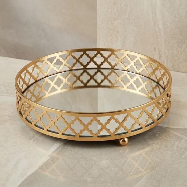 Aluminium_Glass_Round_Tray_Gold