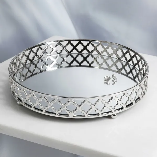 Aluminium_Glass_Round_Tray_Silver