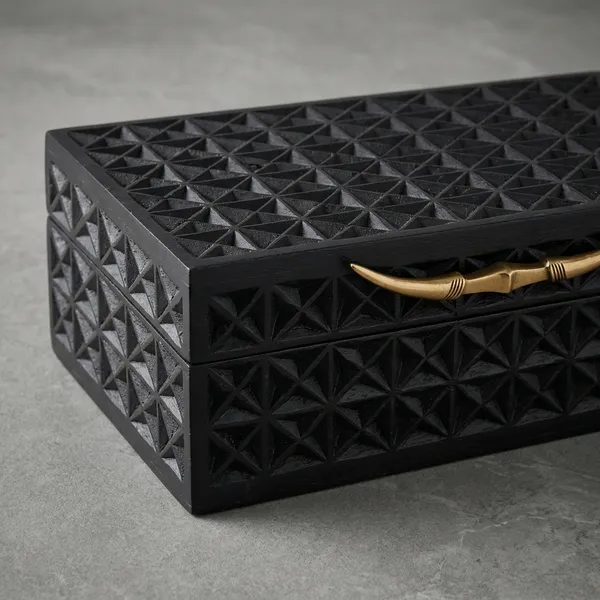 Mango_Wood_Brass_Longhorn_Utility_Box_Black_Large