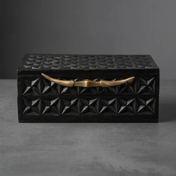 Mango_Wood_Brass_Longhorn_Utility_Box_Black_Small