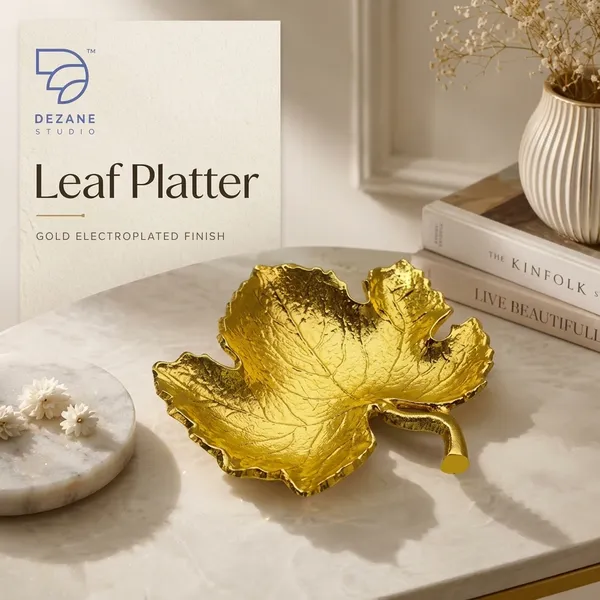 Aluminium_Single_Leaf_Platter_Gold