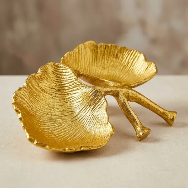Aluminium_Double_Leaf_Platter_Gold