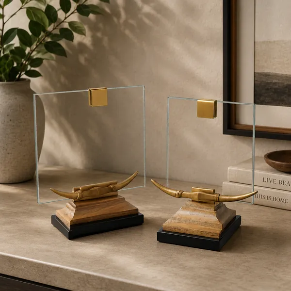 Dezane_Studio_Brass_Marble_Longhorn_Frame_Duo_(5×7_+_8×10)