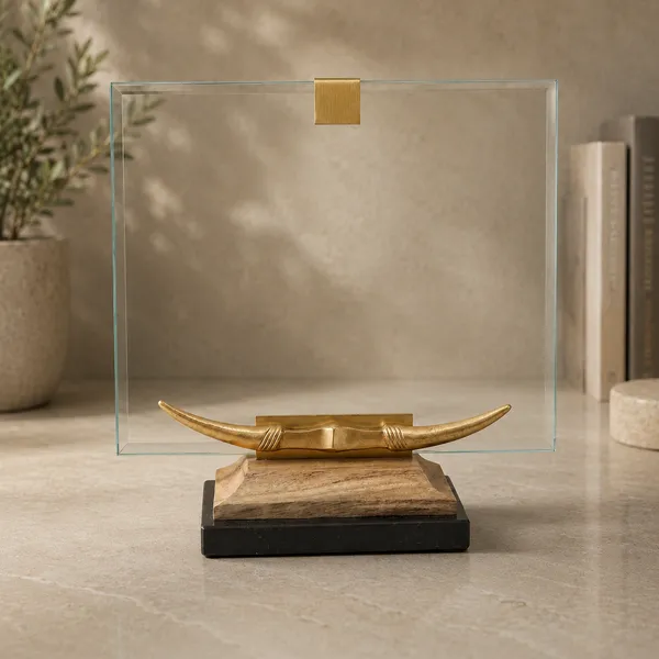 Mango_Wood_Brass_Marble_Longhorn_Photo_Frame_8X10