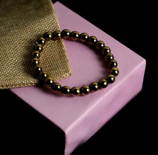 Golden_Pyrite_Gemstone_Bracelet_For_Unisex