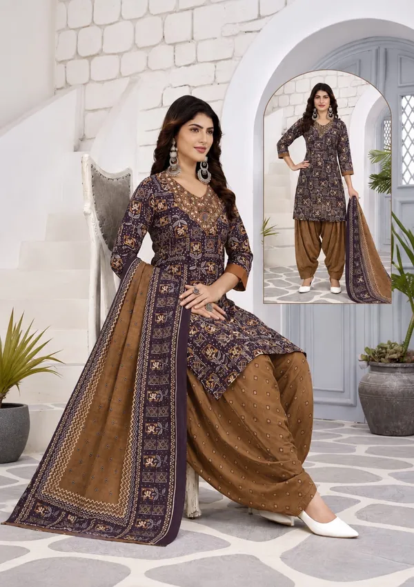 Deep_Plum_Geometric_Printed_Readymade_Patiala_Suit_Set