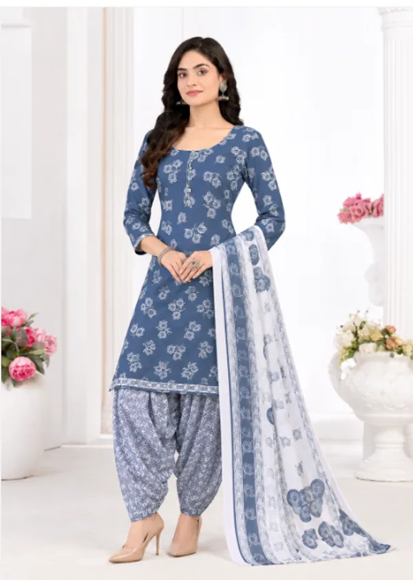 Denim_Blue_Heritage_Ready-Made_Suit_Set_with_Patiala_Pant_&_Dupatta