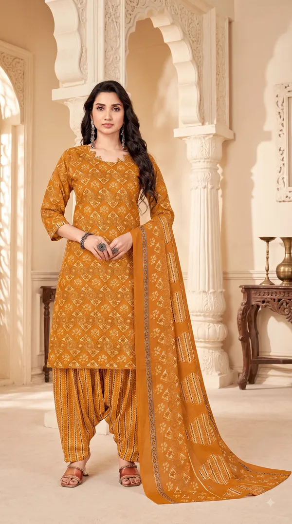 Elegant_Mustard_Yellow_Ready-made_Printed_Patiala_Suit_Set