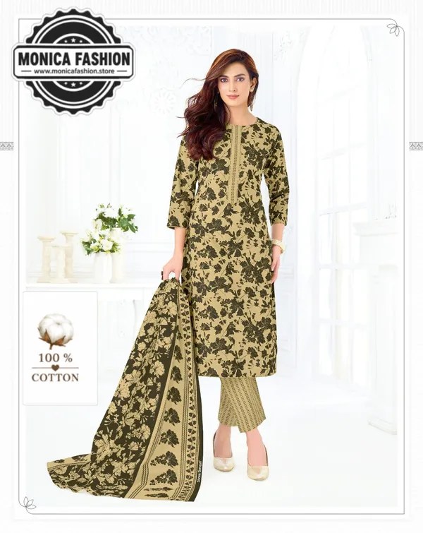 Floral_Silhouette_Printed_Cotton_Suit_Set_Beige_&_Olive