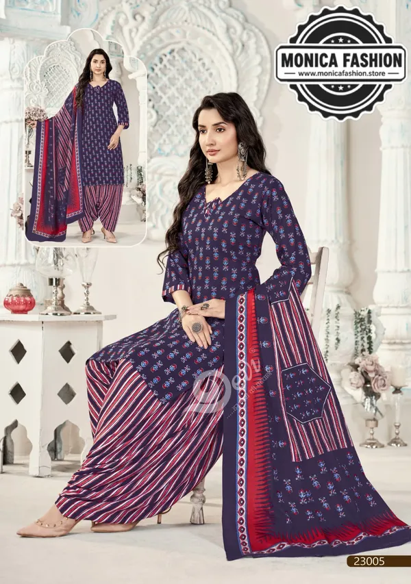 Navy_Blue_Printed_Patiala_Suit_with_Striped_Dupatta