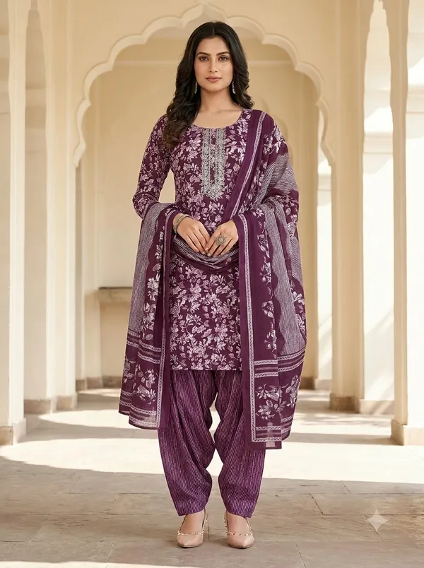 Royal_Plum_Readymade_Printed_Patiala_Suit