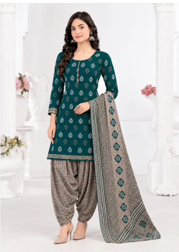Teal_Emerald_Heritage_Ready-Made_Suit_Set_with_Patiala_Pant_&_Dupatta