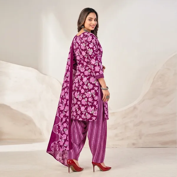 Purple__Cotton_And_Polyester_Premium__Patiala_Suit_Set_For_Women