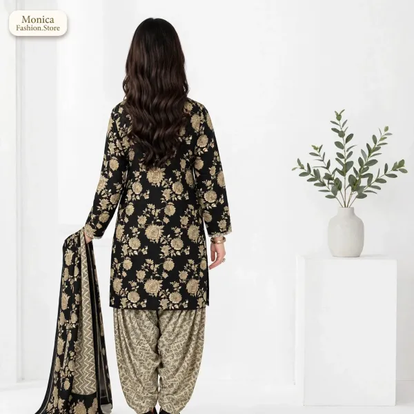 Stunning_Black_&_Beige_Floral_Printed_Ready-made_100_%_Cotton__Patiala_Suit_Set