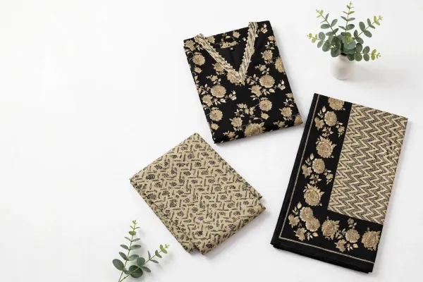 Stunning_Black_&_Beige_Floral_Printed_Ready-made_100_%_Cotton__Patiala_Suit_Set