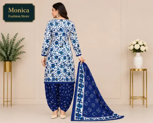 Stunning_White_&_Blue_Floral_Printed_Ready-made_100_%_Cotton__Patiala_Suit_Set