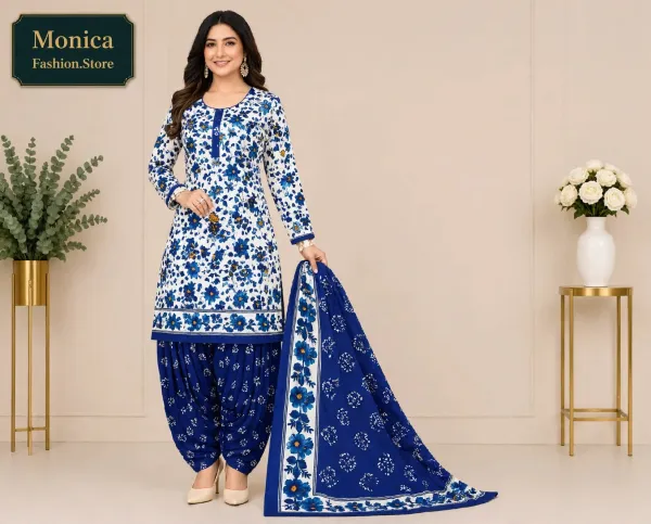 Stunning_White_&_Blue_Floral_Printed_Ready-made_100_%_Cotton__Patiala_Suit_Set
