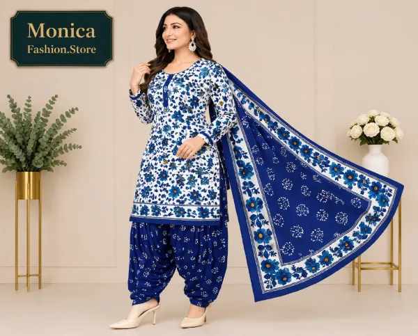 Stunning_White_&_Blue_Floral_Printed_Ready-made_100_%_Cotton__Patiala_Suit_Set