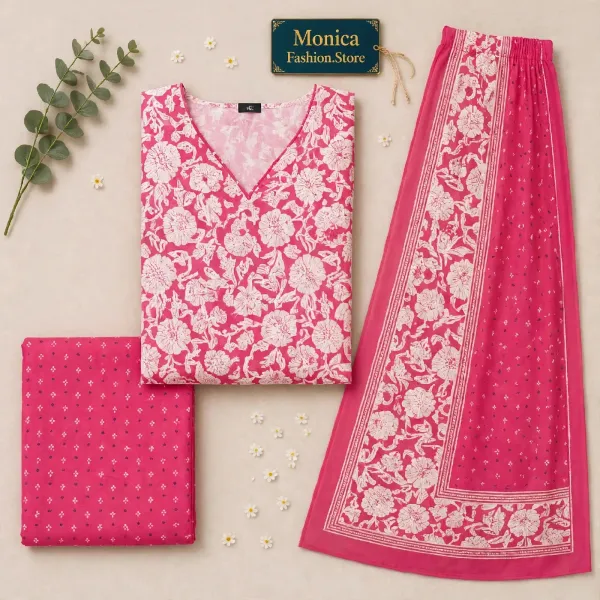 stunning_Pink_&_White_Floral_Printed__Ready-made_100_%_Cotton_Patiala_Suit_Set