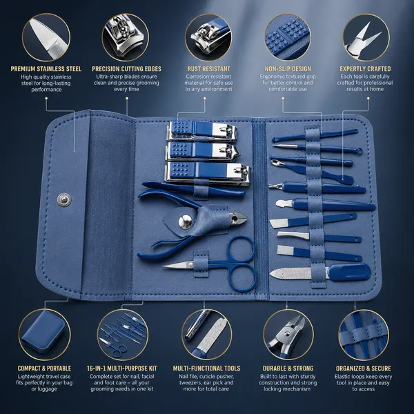 Trendnest_16_in_1_Manicure_Set_Nail_Cutter