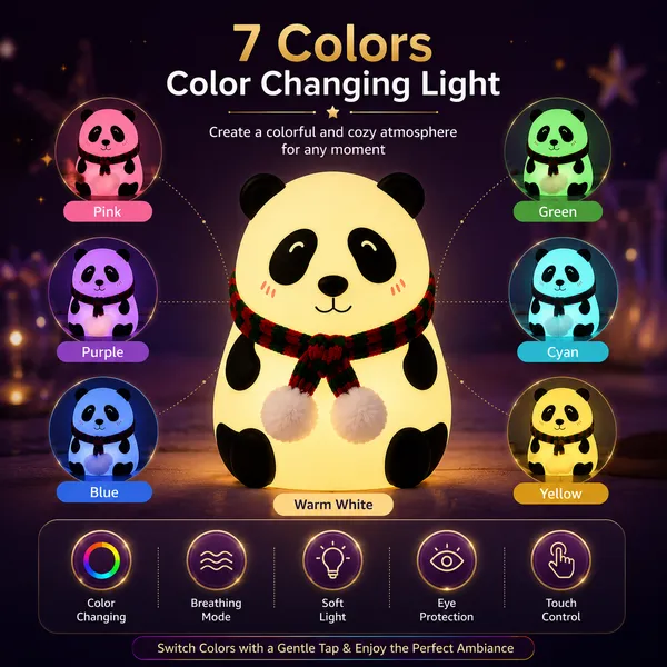 Trendnest_Panda_Night_Lamp_Colour_Changing_Feature_