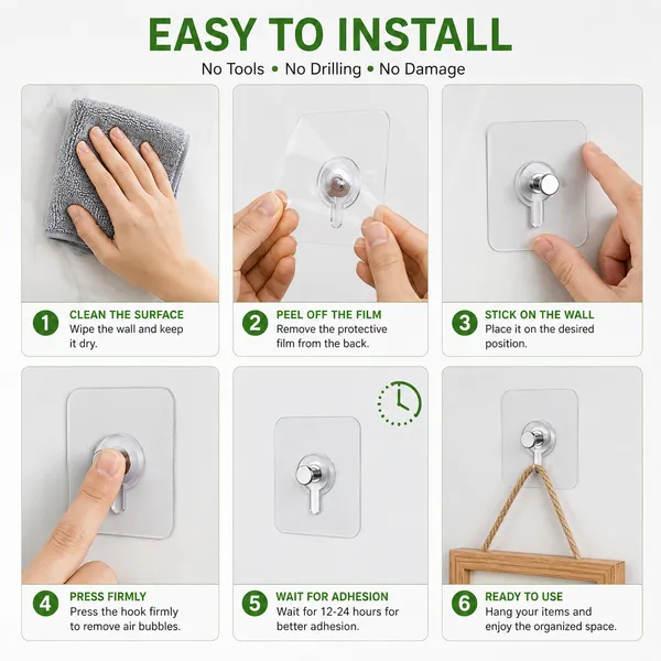 Trendnest_Bolt_Sticker_Screw_Adhesive_Hook_Pack_of_20