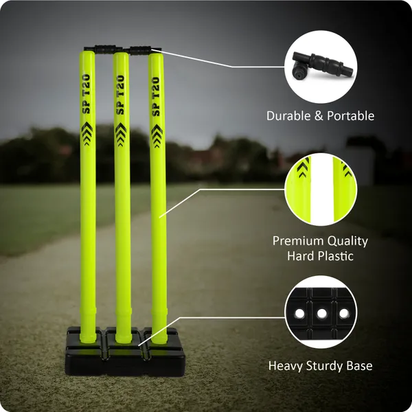 SP_T20_GREEN/BLACK_WICKET_SET