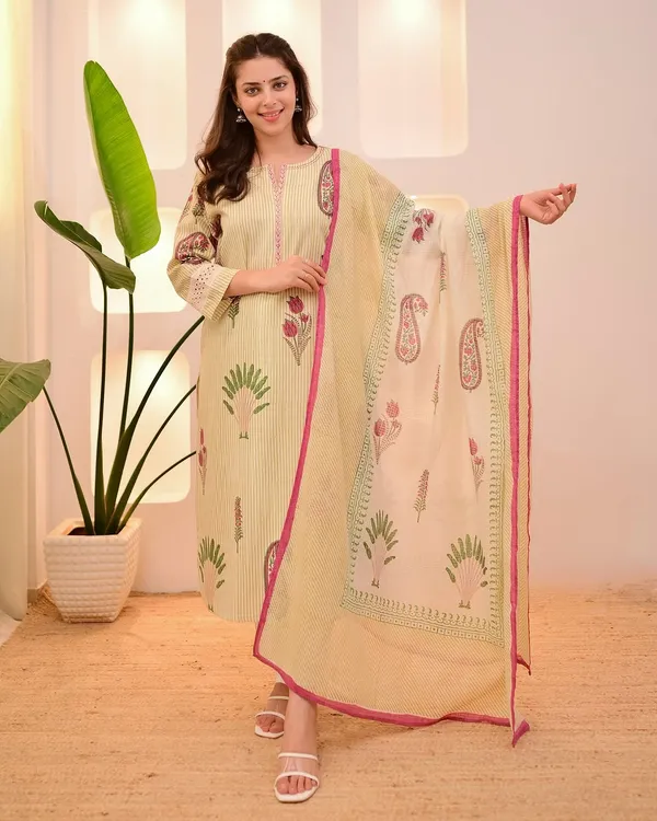 Cream_Embroidered_Straight_Kurta_Set_With_Dupatta_For_Women